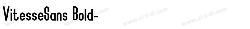 VitesseSans Bold字体转换